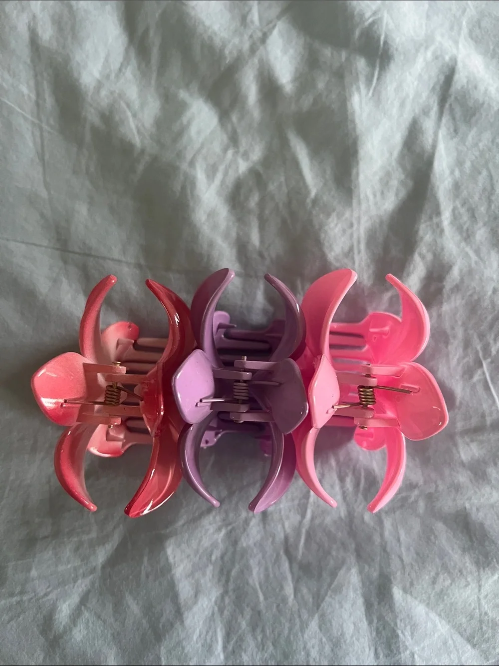 Flower Hair Clips  - Set of 3